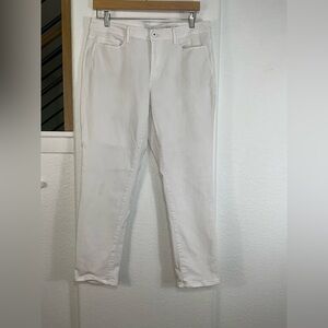 J. Jill Women's White Slim Ankle Jeans